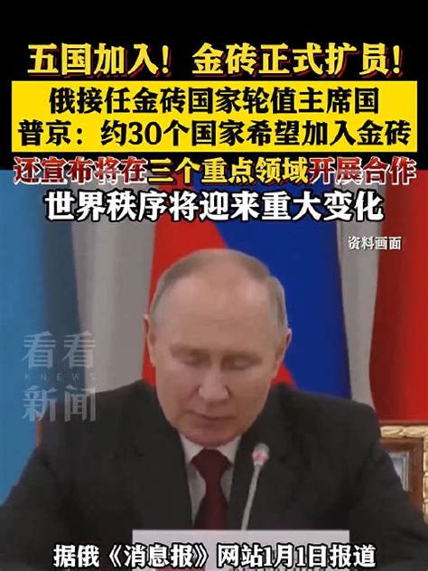 五国正式加入！普京称约30个国家希望加入金砖国家普京金砖国家俄罗斯新浪新闻