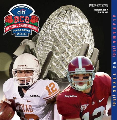 2010 Bcs Championship The Press Registers Complete Preview