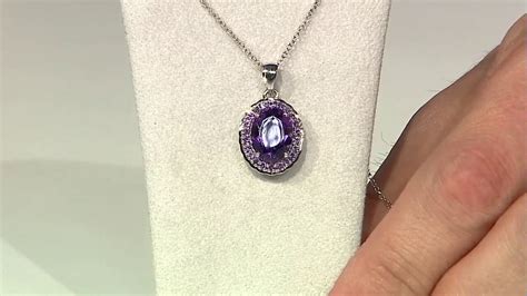 Brasilianischer Amethyst Sterling Anh Nger Ct