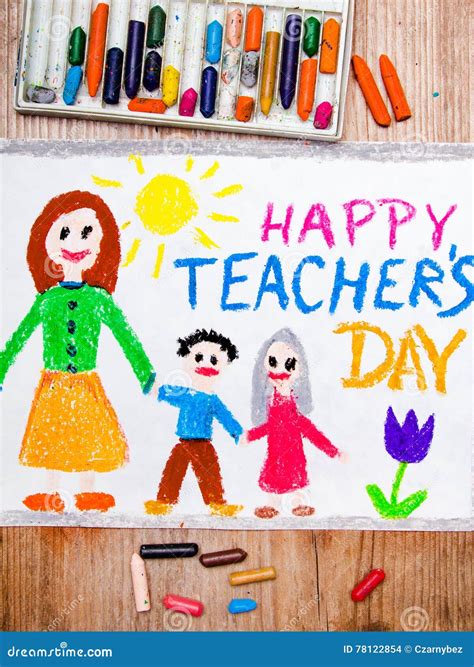 Teacher s Day card stock illustration. Illustration of design - 78122854