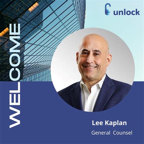 We’re excited to welcome Leith (Lee) Kaplan as Unlock’s new General ...