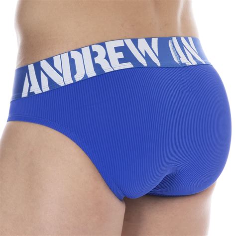 Andrew Christian Slip Almost Naked Power Rib Bleu Roi Inderwear