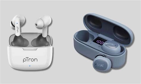 pTron Bassbuds vs boAt Airdopes, Full BoAt vs pTron earbuds comparison