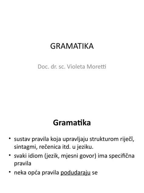 Gramatika | PDF