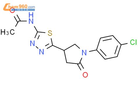 924971 51 7 N 5 1 4 Chloro Phenyl 5 Oxo Pyrrolidin 3 Yl 1 3 4