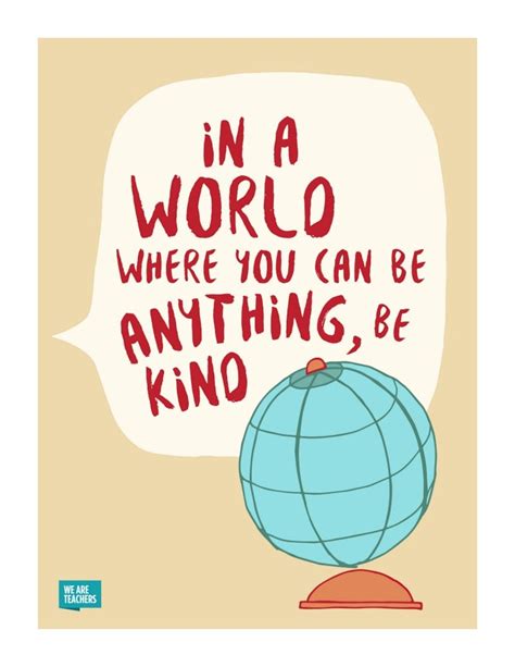 Kindness Posters: Free Downloads for the Classroom - WeAreTeachers