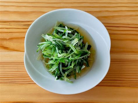 【野菜ひとつ】水菜のおひたし クラシル レシピや暮らしのアイデアをご紹介