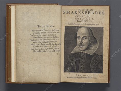 Shakespeare's First Folio - Stock Image - C058/5920 - Science Photo Library