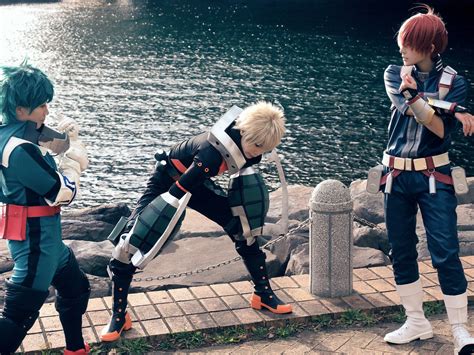 はるのなか on Twitter: "RT @rukochiii: MHA コスプレ 緑谷出久 じゅん / 爆豪勝己 いび / 轟焦凍 るこ