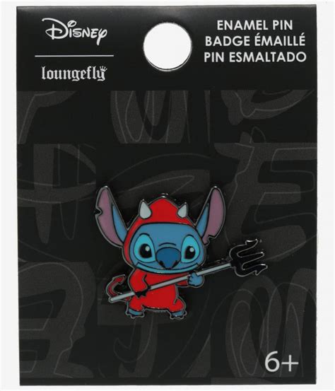 56314 Stitch Devil Hot Topic Lilo Stitch Loungefly Disney Pin