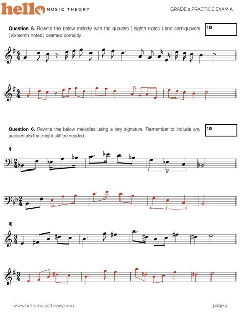 Grade 1 Music Theory Past Papers