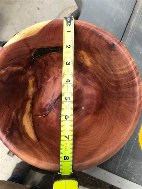 Hand Turned Cedar Wood Bowl Etsy