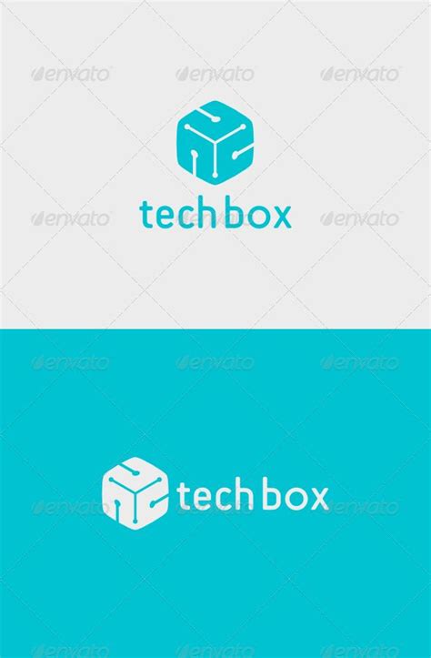 Tech Box Logo Logo Design Set Logo Design Logo Design Template