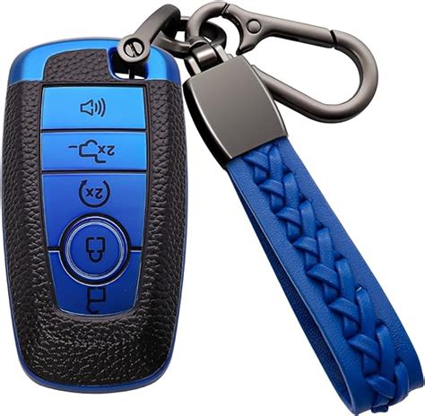 Syodiesn For Ford Key Fob Cover Soft Tpu With Keychain Key