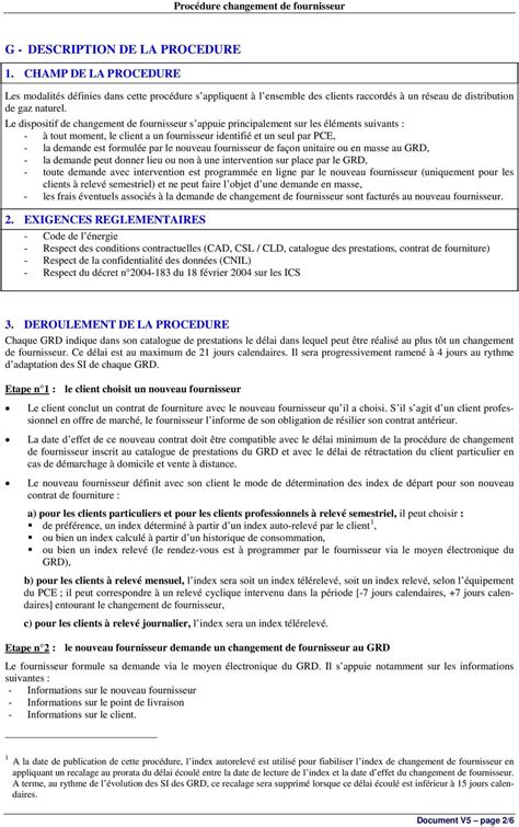 PROCEDURE CORRECTION D UN CHANGEMENT DE FOURNISSEUR EN CAS D ERREUR DE