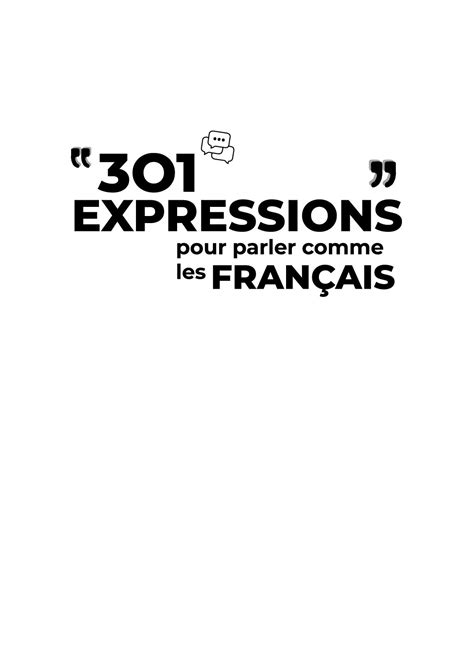 Expressions Pour Parler Comme Les Fran Ais