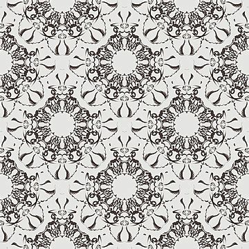 Seamless Lace Pattern Style Victorian Love Vector Style Victorian