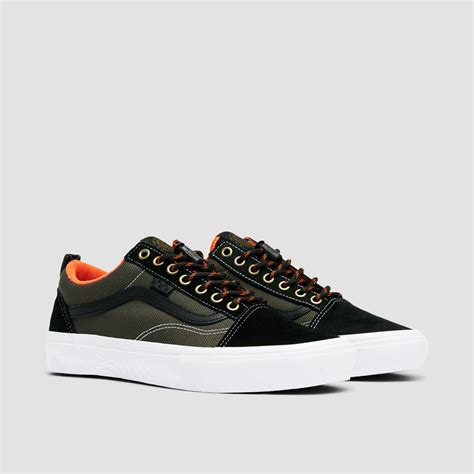 Vans Skate Old Skool Shoes Spitfire Wheels Black Flame