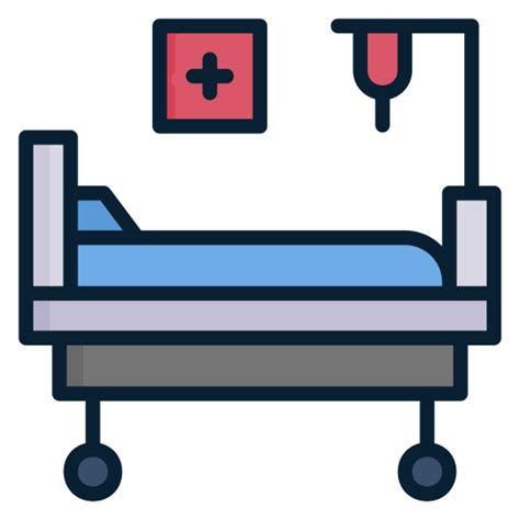 Hospital bed Generic Outline Color icon