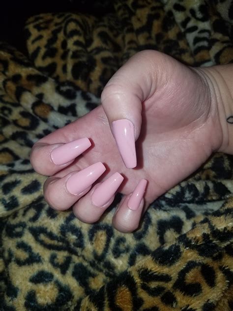 Pretty Pink Glue On Nail Set Etsy