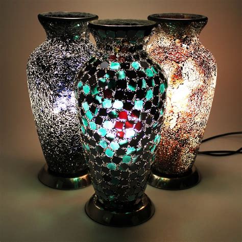 Mosaic Glass Vase Lamp