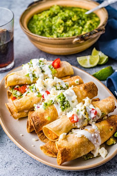 Air Fryer Chicken Taquitos The Novice Chef