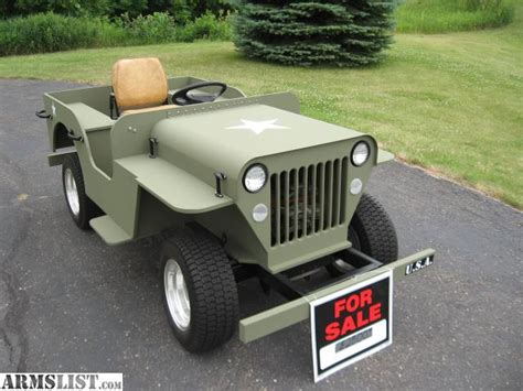 Armslist For Sale Army Jeep 80 Scalegolf Cart