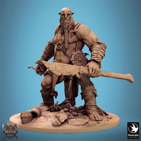 Stonebreaker Giant Spear Naked Rescale Miniatures Etsy