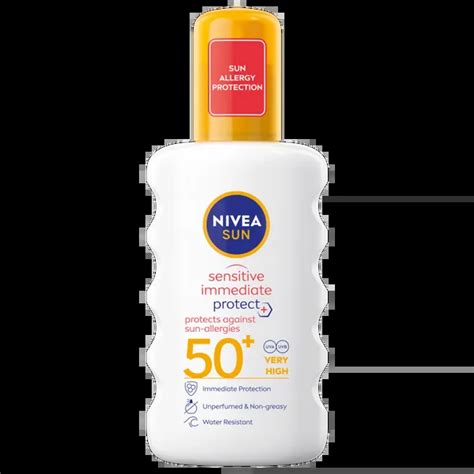 Nivea Sun Sensitive Immediate Protect Spray Spf Uva Ml