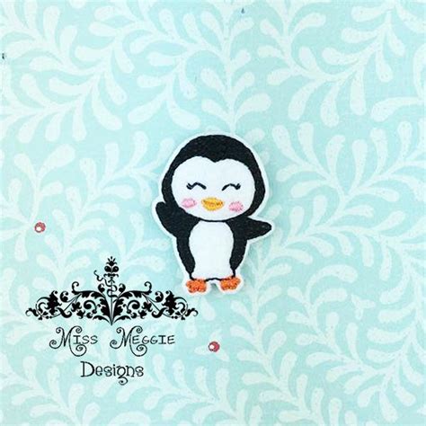 Penguin Ith Feltie Digital Embroidery Design Miss Meggie Designs