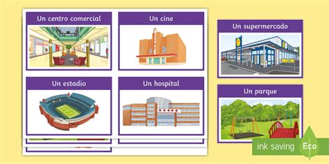 Places In Town Flashcards Spanish Hecho Por Educadores