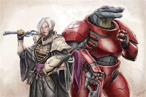 Warlock And Tarellian By Inka Arkeeva Inkary K Gallery In