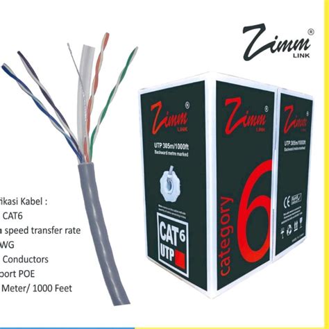 Jual Kabel Zimm Link Utp Cat E Cca Id M Shopee Indonesia