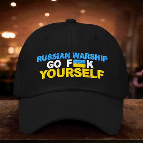 Ukraine Hat Russian Warship Go Fuck Yourself Support Ukraine Merch Prideearth