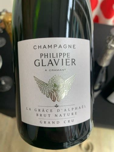 Philippe Glavier La Grâce d Alphaël Brut Nature Champagne Grand Cru