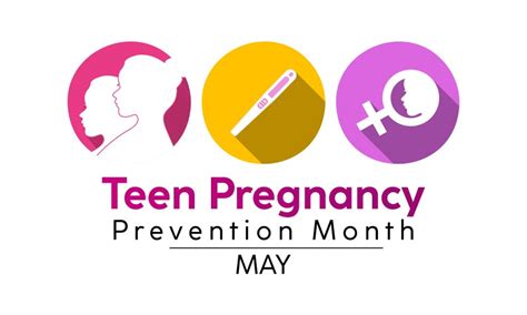 National Teen Pregnancy Prevention Month Health Vector Image