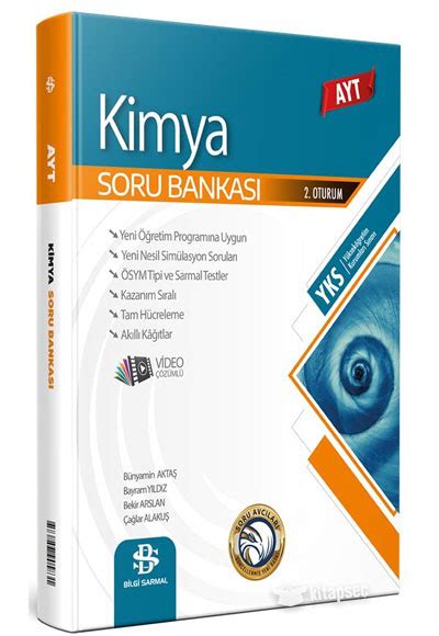 AYT Kimya Soru Bankası Bilgi Sarmal Yayınları 9786258070286