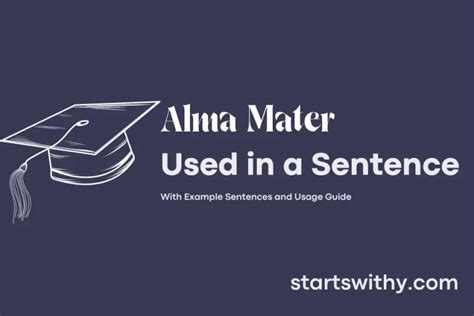 ALMA MATER in a Sentence Examples: 21 Ways to Use Alma Mater