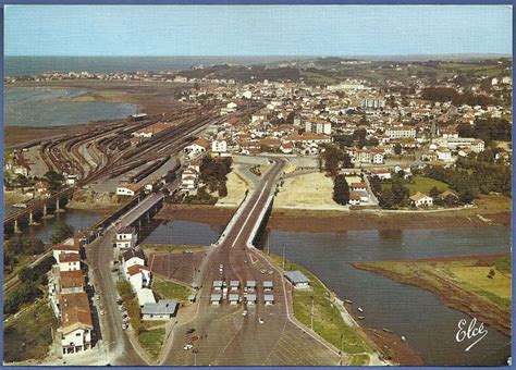 176 HENDAYE Vue générale sur la Frontiere Franco Espagnole Le