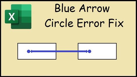 How To Remove Blue Arrows Error In Excel YouTube