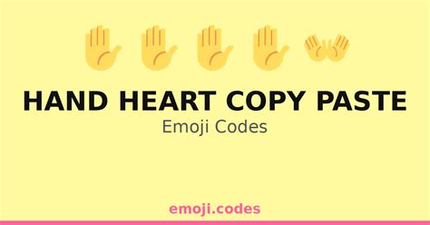 hand heart copy paste emoji codes  combinations  copy paste