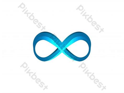 Blue Infinity Logo Designs Inspiration Isolated On White Background