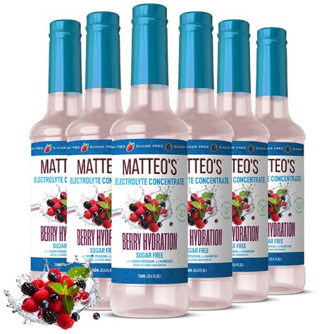 Matteo's Sugar-Free Hydration Concentrate - Electrolyte Drink for Quick