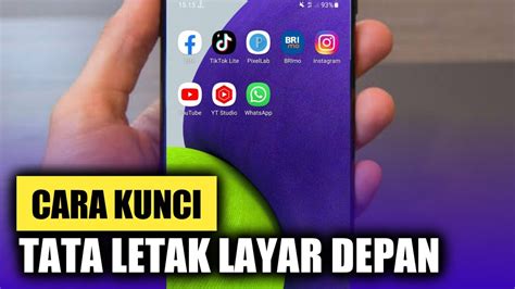 Cara Mengunci Tata Letak Layar Depan Di Semua Hp Youtube