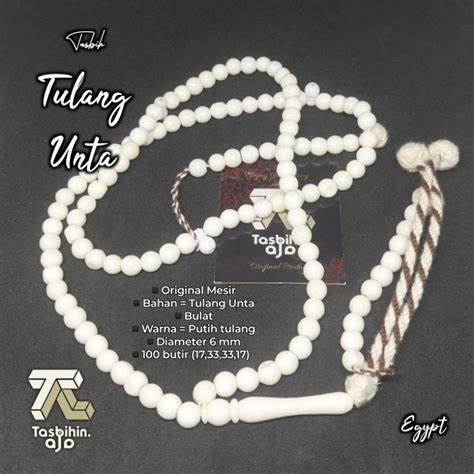 Jual ORIGINAL MESIR TASBIH TULANG UNTA DAN MIX KOKKA BULAT Shopee