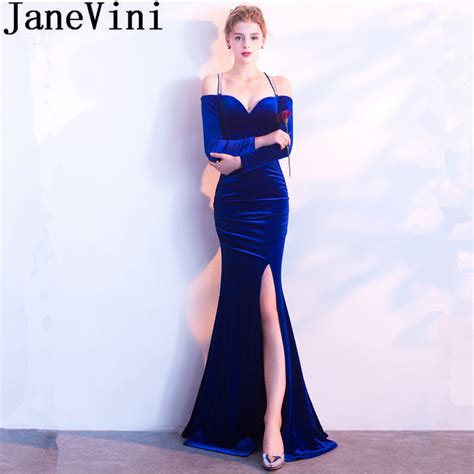 JaneVini Vestidos Largos De Sirena Para Dama De Honor Ropa Formal De