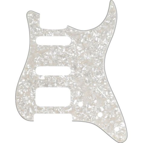 Fender Stratocaster HSS Pickguard White Pearl At Gear4music