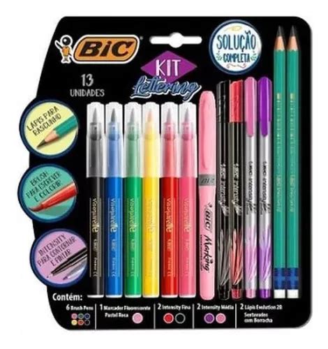 Bic Caneta Hidrogr Fica Intensity Brush Pens Pack X Mercadolibre