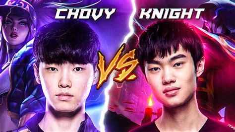 Chovy Vs Knight In Korean Soloq Battle Of The Gods Youtube