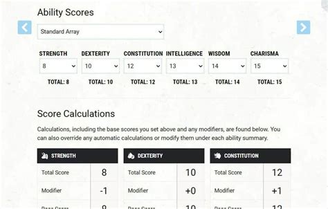 Standard Array E Vs Other Character Creation Methods Arcane Eye